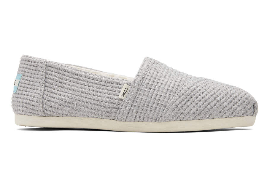 TOMS x West Elm REPREVE Alpargata Waffle Knit Side View Opens in a modal